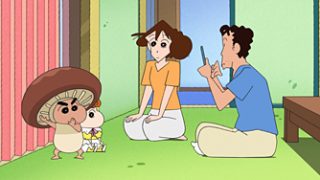 Crayon Shin-chan – “Ambil gambar buat layar HP, lho!” – “Pak Zakiyama akannn dataaang~ lhoo!”